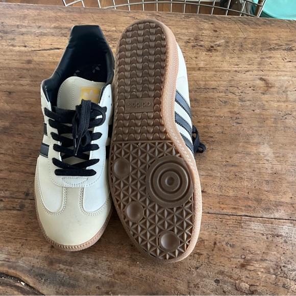 Adidas Samba Black and Cream Sneakers - Picture 2 of 3